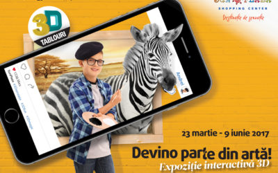 ”Devino parte din artă!” Vino în Sun Plaza  la prima expoziție interactivă de tablouri 3D din România.